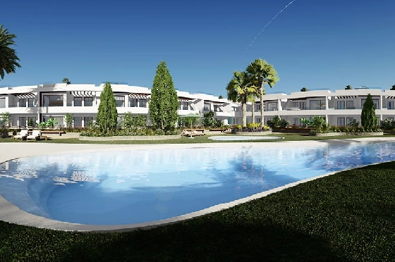 Erdgeschoss Apartment in Torrevieja zu verkaufen, Wohnfläche 90 m², Zustand Erstbezug, + fussboden, Klimaanlage, 2 Schlafzimmer, 2 Badezimmer, Pool, ref.: HA-TON-162-A01-4
