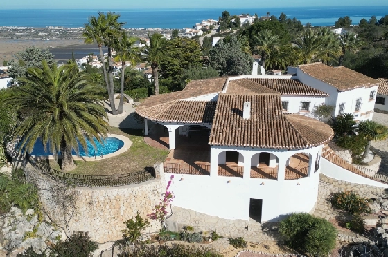 Villa in Pego-Monte Pego zu verkaufen, Woongedeelte 310 m², Bouwjaar 1988, + Zentralheizung, Klimaanlage, Grondstuk 3370 m², 4 Slaapkamers, 4 Badkamers, Pool, ref.: JS-0425-32