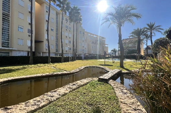 Apartment in Xabia(El Arenal) zur Ferienvermietung, Woongedeelte 92 m², Bouwjaar 2001, + KLIMA, Klimaanlage, Grondstuk 101 m², 2 Slaapkamers, 2 Badkamers, Pool, ref.: T-0524-19