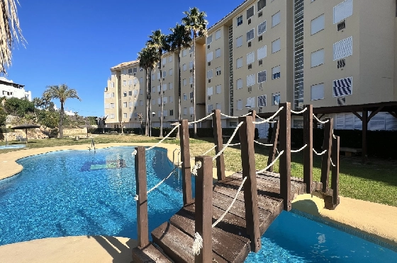 Apartment in Xabia(El Arenal) zur Ferienvermietung, Woongedeelte 92 m², Bouwjaar 2001, + KLIMA, Klimaanlage, Grondstuk 101 m², 2 Slaapkamers, 2 Badkamers, Pool, ref.: T-0524-5
