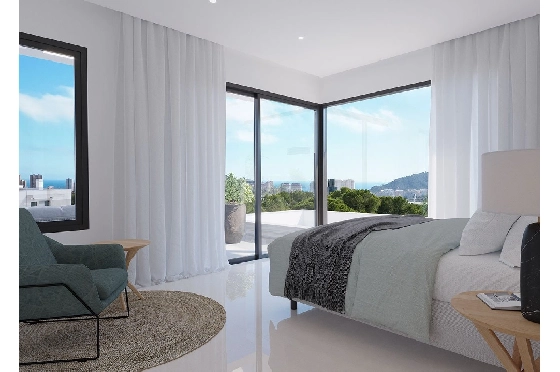 Villa in Finestrat zu verkaufen, Wohnfläche 175 m², Zustand Erstbezug, + fussboden, Klimaanlage, Grundstück 455 m², 3 Schlafzimmer, 3 Badezimmer, Pool, ref.: HA-FIN-106-E01-13
