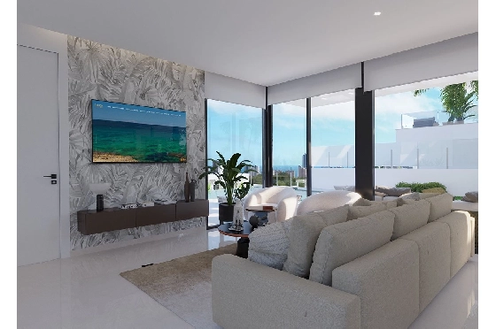Villa in Finestrat zu verkaufen, Wohnfläche 175 m², Zustand Erstbezug, + fussboden, Klimaanlage, Grundstück 455 m², 3 Schlafzimmer, 3 Badezimmer, Pool, ref.: HA-FIN-106-E01-8