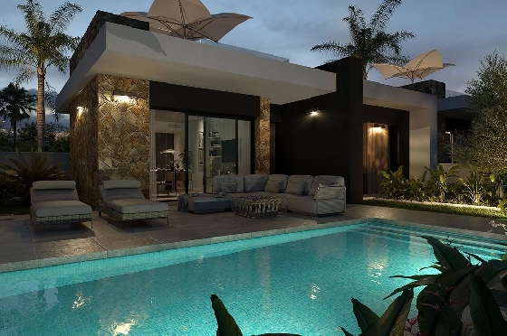 Villa in Ciudad Quesada zu verkaufen, Wohnfläche 167 m², Zustand Erstbezug, Klimaanlage, Grundstück 263 m², 3 Schlafzimmer, 2 Badezimmer, Pool, ref.: HA-CQN-121-E02-15