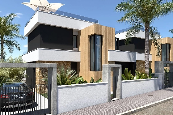Villa in Ciudad Quesada zu verkaufen, Wohnfläche 200 m², Zustand Erstbezug, Klimaanlage, Grundstück 255 m², 3 Schlafzimmer, 3 Badezimmer, Pool, ref.: HA-CQN-121-E01-4