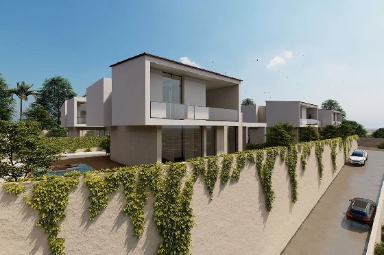 Villa in La Nucia zu verkaufen, Wohnfläche 125 m², Zustand Erstbezug, Klimaanlage, Grundstück 334 m², 3 Schlafzimmer, 3 Badezimmer, Pool, ref.: HA-LNN-110-E01-11