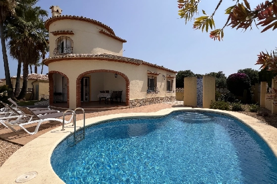 Villa in Els Poblets zu verkaufen, Woongedeelte 125 m², Bouwjaar 2004, Zustand gepflegt, + KLIMA, Klimaanlage, Grondstuk 400 m², 3 Slaapkamers, 3 Badkamers, Pool, ref.: RG-0525-1