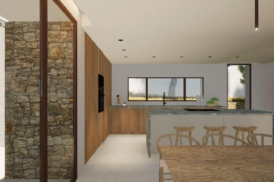 Villa in Moraira zu verkaufen, Woongedeelte 340 m², Bouwjaar 2024, Klimaanlage, Grondstuk 1070 m², 4 Slaapkamers, 4 Badkamers, Pool, ref.: AM-12145DR-11