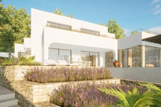 Villa in Moraira zu verkaufen, Woongedeelte 340 m², Bouwjaar 2024, Klimaanlage, Grondstuk 1070 m², 4 Slaapkamers, 4 Badkamers, Pool, ref.: AM-12145DR-5