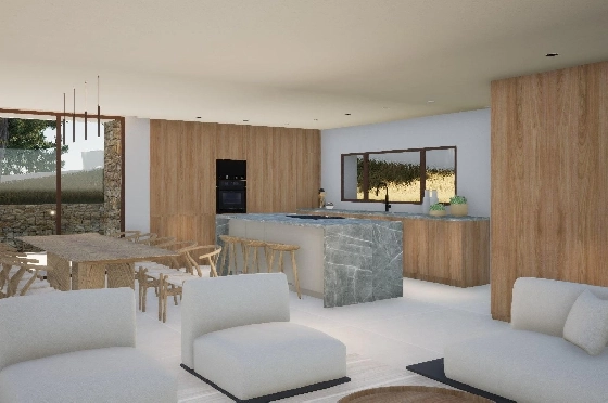 Villa in Moraira zu verkaufen, Woongedeelte 340 m², Bouwjaar 2024, Klimaanlage, Grondstuk 1070 m², 4 Slaapkamers, 4 Badkamers, Pool, ref.: AM-12145DR-8
