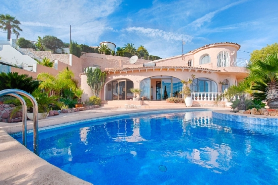 Villa in Moraira zu verkaufen, Woongedeelte 300 m², Bouwjaar 1984, Klimaanlage, Grondstuk 1615 m², 3 Slaapkamers, 2 Badkamers, Pool, ref.: AM-12279DA-15