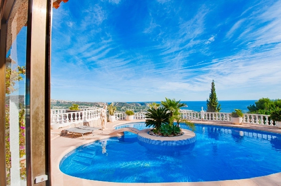 Villa in Moraira zu verkaufen, Woongedeelte 300 m², Bouwjaar 1984, Klimaanlage, Grondstuk 1615 m², 3 Slaapkamers, 2 Badkamers, Pool, ref.: AM-12279DA-3