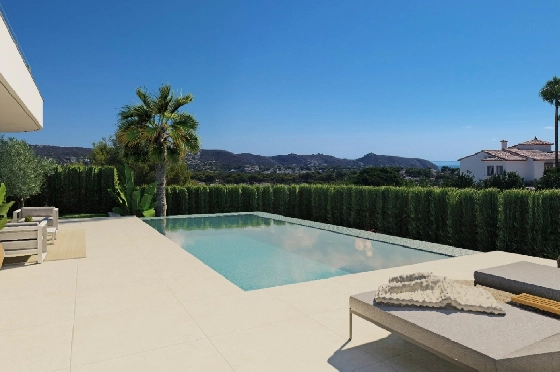 Villa in Moraira zu verkaufen, Woongedeelte 195 m², Bouwjaar 2025, Klimaanlage, Grondstuk 811 m², 4 Slaapkamers, 4 Badkamers, Pool, ref.: AM-12327DA-2