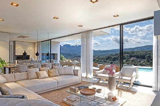 Villa in Calpe zu verkaufen, Woongedeelte 190 m², Bouwjaar 2025, Klimaanlage, Grondstuk 1000 m², 3 Slaapkamers, 3 Badkamers, Pool, ref.: AM-12431DA-4