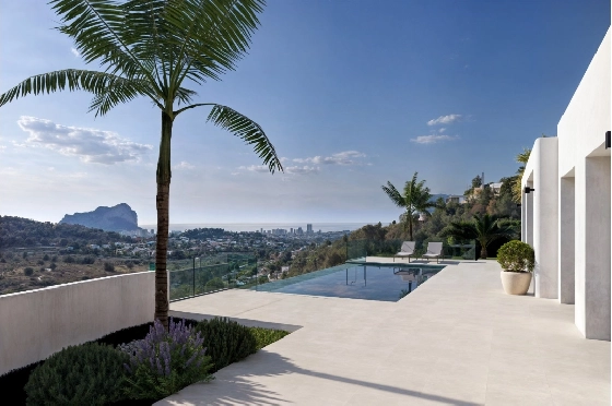 Villa in Calpe zu verkaufen, Woongedeelte 217 m², Bouwjaar 2025, Klimaanlage, Grondstuk 1001 m², 4 Slaapkamers, 3 Badkamers, Pool, ref.: AM-12434DA-2