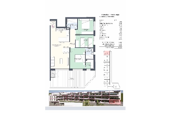 Etagen Apartment in Benijofar zu verkaufen, Wohnfläche 118 m², Zustand Erstbezug, 3 Schlafzimmer, 2 Badezimmer, Pool, ref.: HA-BNN-332-A02-29