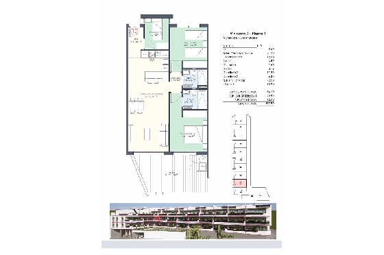 Etagen Apartment in Benijofar zu verkaufen, Wohnfläche 118 m², Zustand Erstbezug, 3 Schlafzimmer, 2 Badezimmer, Pool, ref.: HA-BNN-332-A02-31
