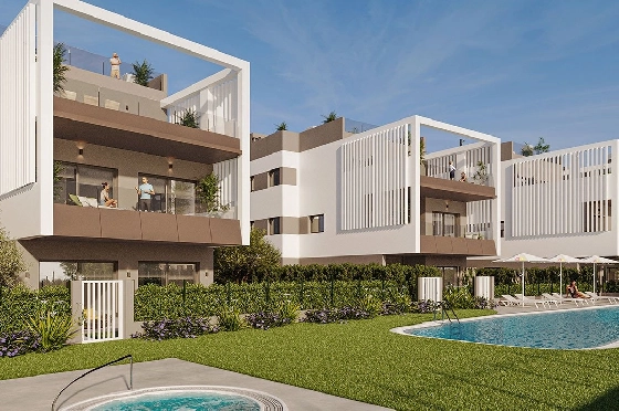 Maisonette in Colonia de Sant Jordi zu verkaufen, Woongedeelte 229 m², Zustand Erstbezug, + fussboden, Klimaanlage, 3 Slaapkamers, 2 Badkamers, Pool, ref.: HA-MLN-163-A04-1