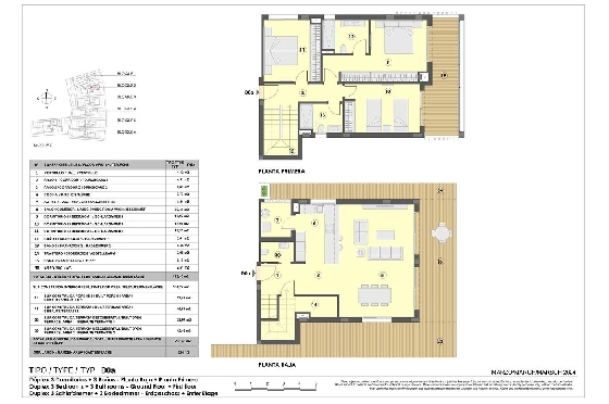 Maisonette in Colonia de Sant Jordi zu verkaufen, Woongedeelte 229 m², Zustand Erstbezug, + fussboden, Klimaanlage, 3 Slaapkamers, 2 Badkamers, Pool, ref.: HA-MLN-163-A04-12