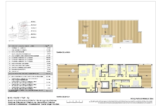 Penthouse Apartment in Colonia de Sant Jordi zu verkaufen, Woongedeelte 379 m², Zustand Erstbezug, + fussboden, Klimaanlage, 3 Slaapkamers, 2 Badkamers, Pool, ref.: HA-MLN-163-A03-12