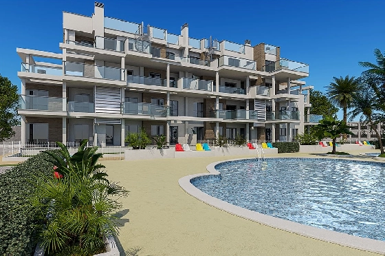 Penthouse Apartment in Denia zu verkaufen, Woongedeelte 191 m², Zustand Erstbezug, 3 Slaapkamers, 2 Badkamers, Pool, ref.: HA-DEN-141-A03-1