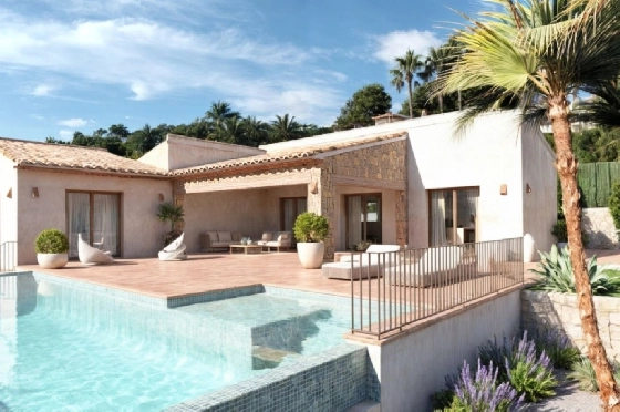 Villa in Javea zu verkaufen, Woongedeelte 270 m², Bouwjaar 2025, Klimaanlage, Grondstuk 1000 m², 3 Slaapkamers, 3 Badkamers, Pool, ref.: PR-PPS3199NB-1