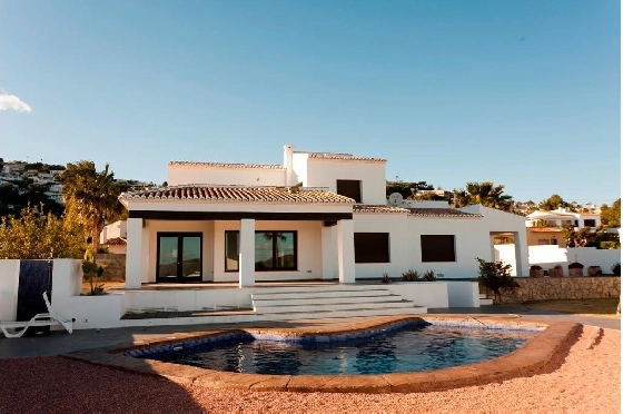 Villa in Moraira zu verkaufen, Woongedeelte 283 m², Bouwjaar 2023, Klimaanlage, Grondstuk 897 m², 3 Slaapkamers, 3 Badkamers, Pool, ref.: AM-12030DA-1