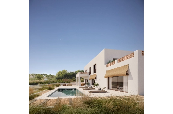 Villa in Teulada zu verkaufen, Woongedeelte 253 m², Klimaanlage, Grondstuk 800 m², 4 Slaapkamers, 3 Badkamers, Pool, ref.: AM-12498DR-2