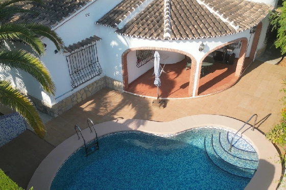 Villa in Els Poblets(Barranquets) zu verkaufen, Woongedeelte 120 m², Bouwjaar 2004, Zustand gepflegt, + Zentralheizung, Klimaanlage, Grondstuk 402 m², 3 Slaapkamers, 2 Badkamers, Pool, ref.: JS-1325-22