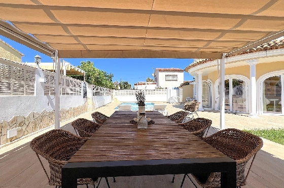 Villa in Els Poblets(Ptda. Revoltes) zu verkaufen, Woongedeelte 234 m², Bouwjaar 2004, Zustand gepflegt, + Zentralheizung, Klimaanlage, Grondstuk 614 m², 4 Slaapkamers, 3 Badkamers, Pool, ref.: AS-1425-46