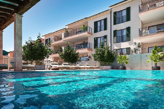 Etagen Apartment in Capdepera zu verkaufen, Wohnfläche 98 m², Zustand Erstbezug, Klimaanlage, 2 Schlafzimmer, 2 Badezimmer, Pool, ref.: HA-MLN-435-A01-1