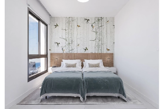 Etagen Apartment in Calpe zu verkaufen, Woongedeelte 125 m², Zustand Erstbezug, Klimaanlage, 3 Slaapkamers, 2 Badkamers, Pool, ref.: HA-CAN-150-A03-8