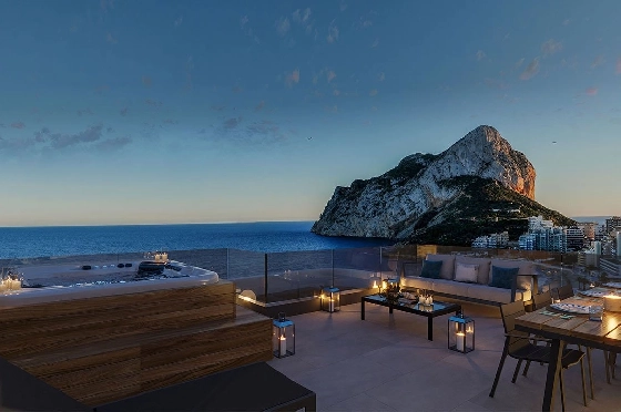 Maisonette in Calpe zu verkaufen, Woongedeelte 228 m², Zustand Erstbezug, Klimaanlage, 3 Slaapkamers, 3 Badkamers, Pool, ref.: HA-CAN-150-A04-9