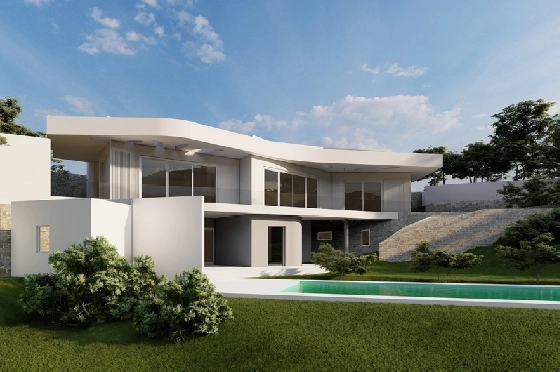 Villa in Javea zu verkaufen, Woongedeelte 350 m², Bouwjaar 2025, Klimaanlage, Grondstuk 1000 m², 3 Slaapkamers, 2 Badkamers, Pool, ref.: AM-12492DA-22