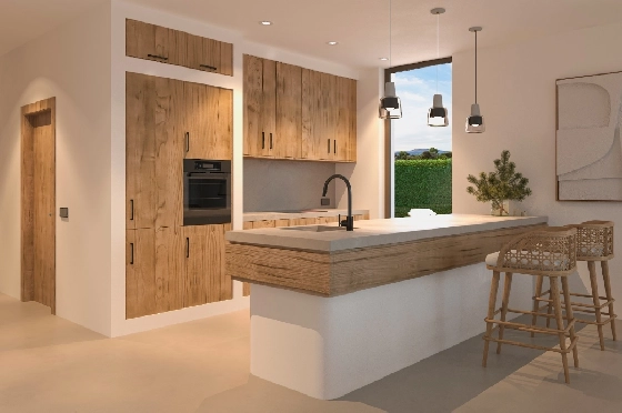 Villa in Javea zu verkaufen, Woongedeelte 200 m², Bouwjaar 2025, Klimaanlage, Grondstuk 1000 m², 4 Slaapkamers, 3 Badkamers, Pool, ref.: AM-12500DR-4