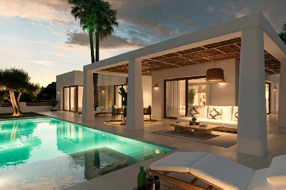 Villa in Javea zu verkaufen, Woongedeelte 200 m², Bouwjaar 2025, Klimaanlage, Grondstuk 1000 m², 3 Slaapkamers, 4 Badkamers, Pool, ref.: AM-12502DR-2