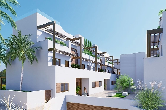 Erdgeschoss Apartment in Torre de la Horadada zu verkaufen, Wohnfläche 85 m², Zustand Erstbezug, 2 Schlafzimmer, 2 Badezimmer, Pool, ref.: HA-THN-450-A01-6
