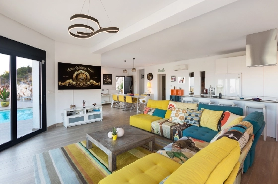 Villa in Denia zu verkaufen, Woongedeelte 170 m², Bouwjaar 2019, + Fussbodenheizung, Klimaanlage, Grondstuk 829 m², 3 Slaapkamers, 4 Badkamers, ref.: HG-3804-5