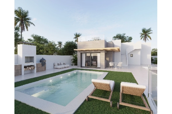 Villa in Polop zu verkaufen, Wohnfläche 106 m², Baujahr 2025, Grundstück 432 m², 3 Schlafzimmer, 2 Badezimmer, Pool, ref.: PLB-E2-1
