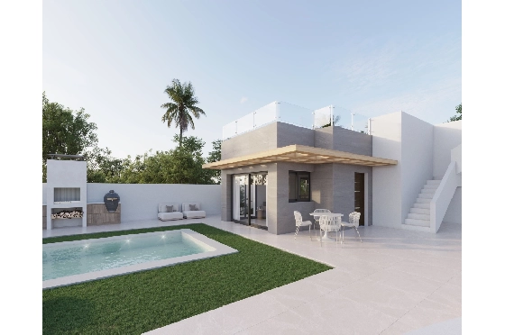 Villa in Polop zu verkaufen, Wohnfläche 106 m², Baujahr 2025, Grundstück 432 m², 3 Schlafzimmer, 2 Badezimmer, Pool, ref.: PLB-E2-6