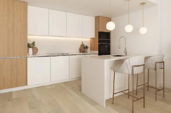 Apartment in El Vergel zu verkaufen, Woongedeelte 45 m², Bouwjaar 2027, Klimaanlage, Grondstuk 10 m², 1 Slaapkamers, 1 Badkamers, Pool, ref.: AH-EV-VI-1-01-02-C-5