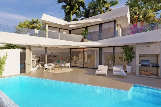 Villa in Benitachell zu verkaufen, Woongedeelte 226 m², Bouwjaar 2024, Klimaanlage, Grondstuk 270 m², 3 Slaapkamers, 3 Badkamers, Pool, ref.: AM-12202NS-1
