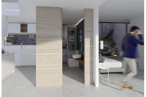 Villa in Benitachell zu verkaufen, Woongedeelte 226 m², Bouwjaar 2024, Klimaanlage, Grondstuk 270 m², 3 Slaapkamers, 3 Badkamers, Pool, ref.: AM-12202NS-16