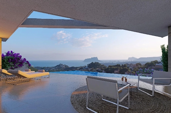 Villa in Benitachell zu verkaufen, Woongedeelte 226 m², Bouwjaar 2024, Klimaanlage, Grondstuk 270 m², 3 Slaapkamers, 3 Badkamers, Pool, ref.: AM-12202NS-5
