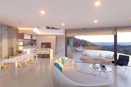 Villa in Benitachell zu verkaufen, Woongedeelte 226 m², Bouwjaar 2024, Klimaanlage, Grondstuk 270 m², 3 Slaapkamers, 3 Badkamers, Pool, ref.: AM-12202NS-7