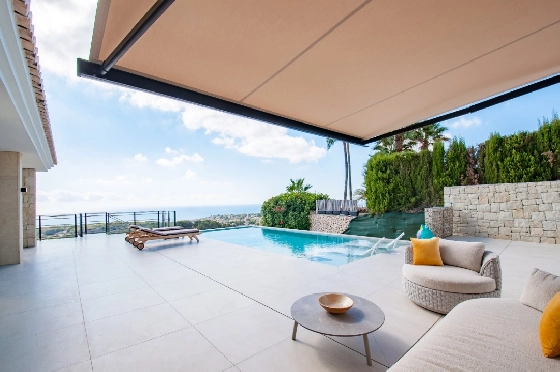 Villa in Benissa zu verkaufen, Woongedeelte 290 m², Bouwjaar 2024, Klimaanlage, Grondstuk 860 m², 3 Slaapkamers, 2 Badkamers, Pool, ref.: AM-12518DA-1