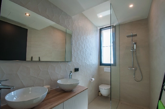 Villa in Benissa zu verkaufen, Woongedeelte 290 m², Bouwjaar 2024, Klimaanlage, Grondstuk 860 m², 3 Slaapkamers, 2 Badkamers, Pool, ref.: AM-12518DA-16