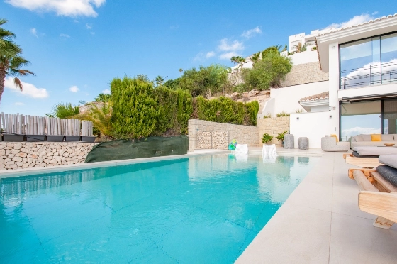 Villa in Benissa zu verkaufen, Woongedeelte 290 m², Bouwjaar 2024, Klimaanlage, Grondstuk 860 m², 3 Slaapkamers, 2 Badkamers, Pool, ref.: AM-12518DA-33