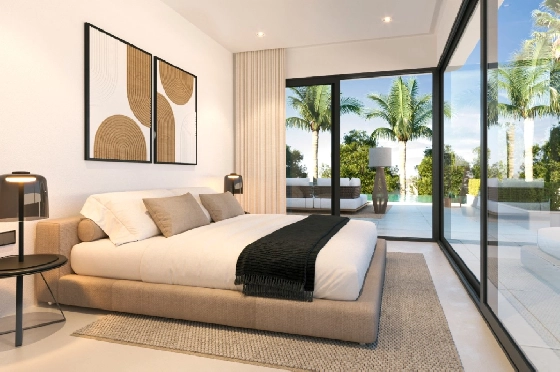 Villa in Javea zu verkaufen, Woongedeelte 200 m², Bouwjaar 2024, Klimaanlage, Grondstuk 977 m², 3 Slaapkamers, 3 Badkamers, Pool, ref.: AM-12539DR-8