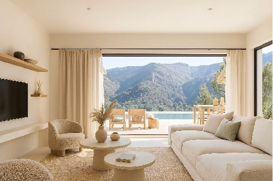 Villa in Pedreguer zu verkaufen, Woongedeelte 200 m², Bouwjaar 2026, Klimaanlage, Grondstuk 1000 m², 3 Slaapkamers, 2 Badkamers, Pool, ref.: AM-12596DA-3