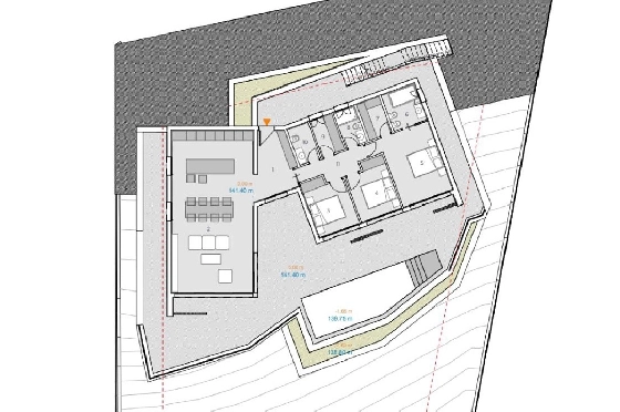 Villa in Pedreguer zu verkaufen, Woongedeelte 200 m², Bouwjaar 2025, Klimaanlage, Grondstuk 1000 m², 3 Slaapkamers, 2 Badkamers, Pool, ref.: AM-12598DA-1